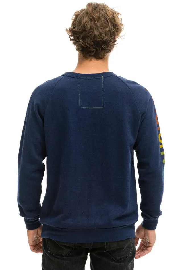 New York City Crew Sweatshirt 8211 Navy WomenMen Aviator Nation Sweatshirts