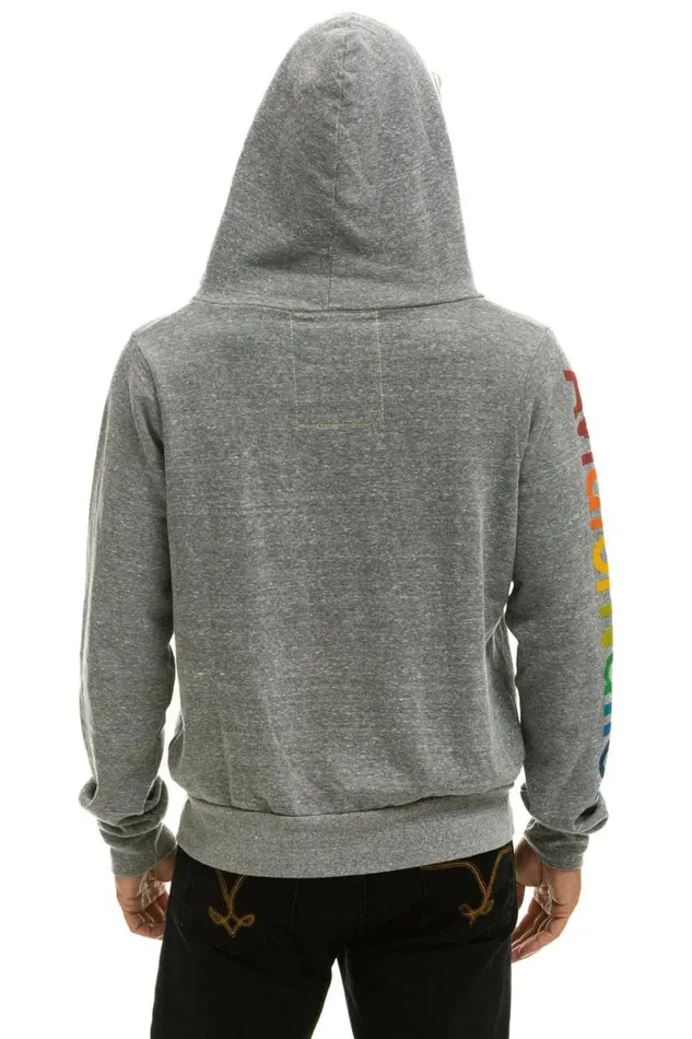 New York City Hoodie 8211 Heather Grey WomenMen Aviator Nation Hoodies