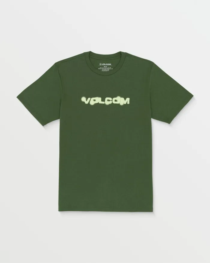 Newro Short Sleeve Tee 8211 Dark Pine Mens Volcom TShirts and Tanks