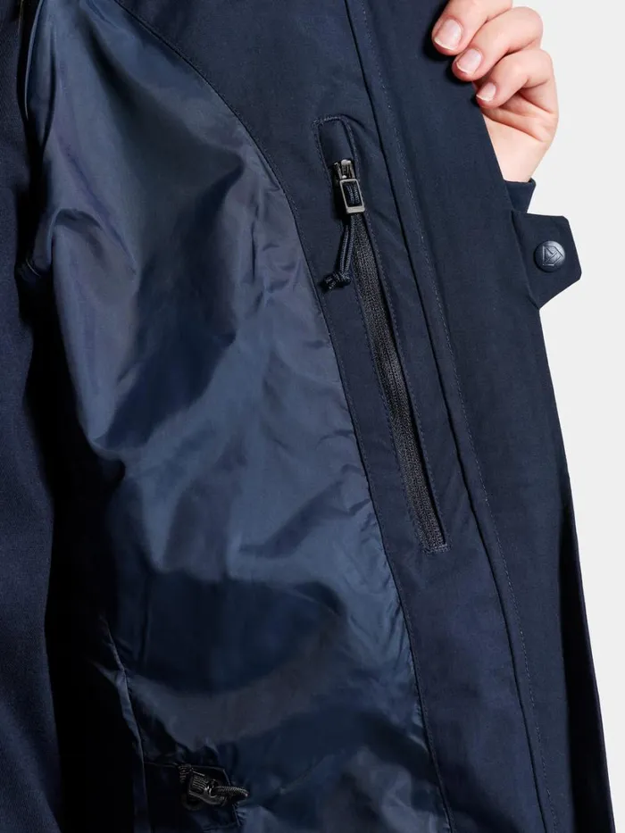 Njord Jacket Dark Night Blue Women Didriksons Spring Jackets