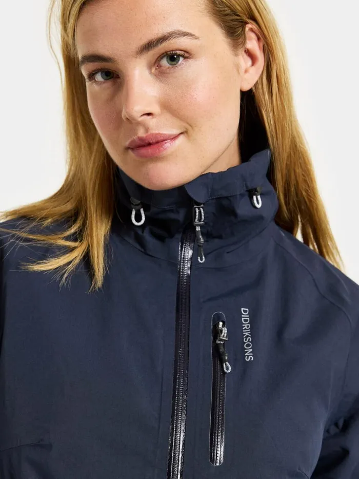 Njord Jacket Dark Night Blue Women Didriksons Spring Jackets