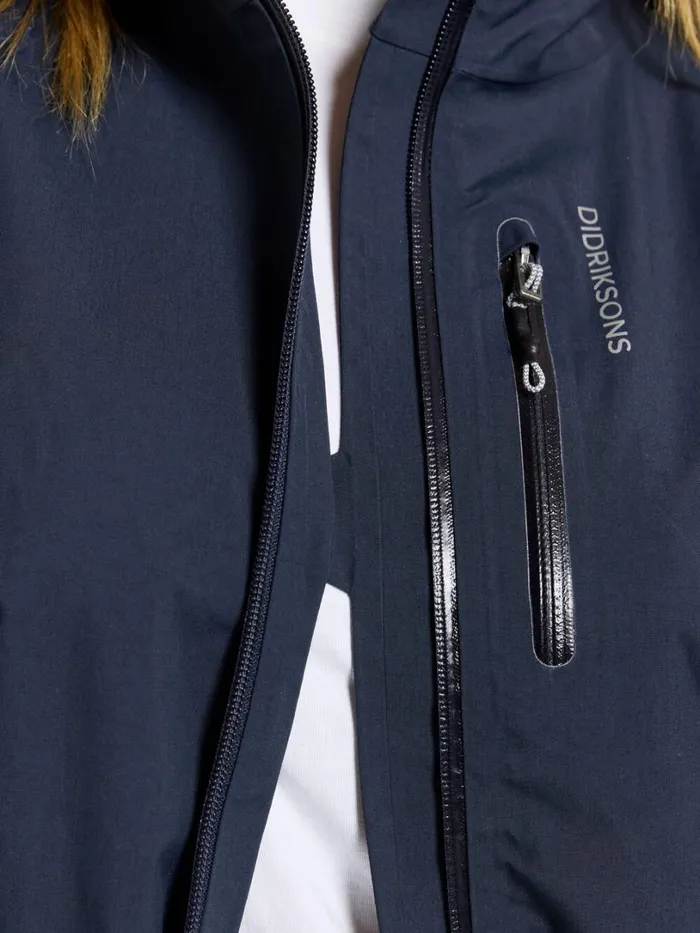 Njord Jacket Dark Night Blue Women Didriksons Spring Jackets