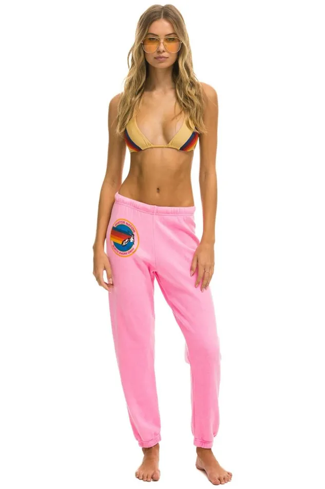 North Shore Sweatpants 8211 Neon Pink Women Aviator Nation Sweatpants