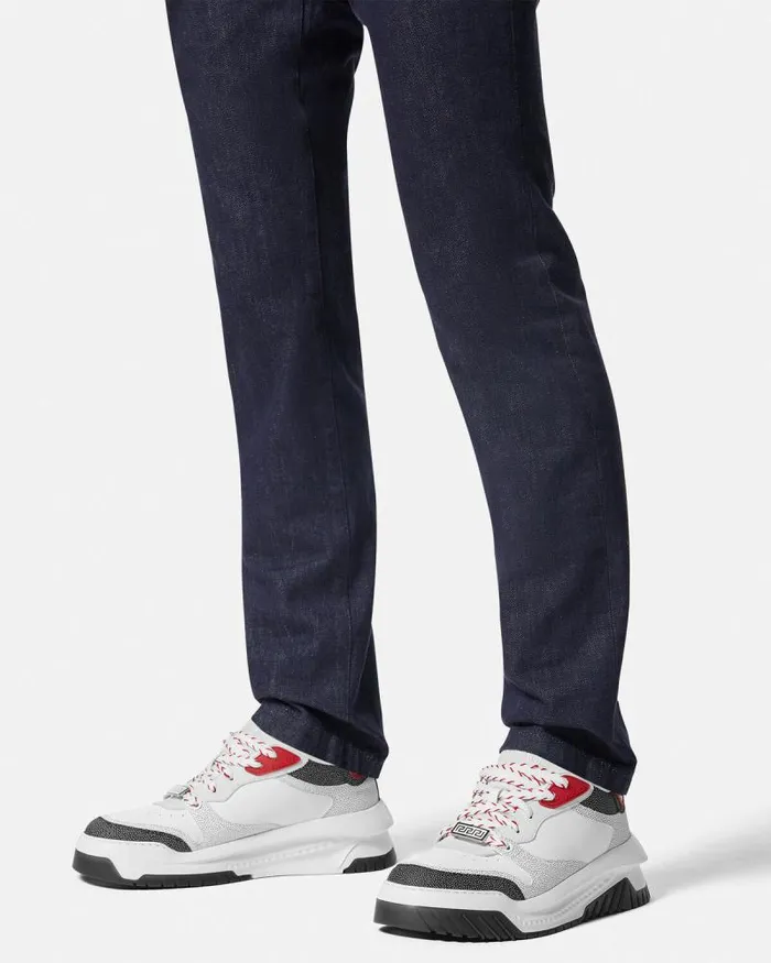 Odissea Sneakers Redwhite Men Versace Sneakers