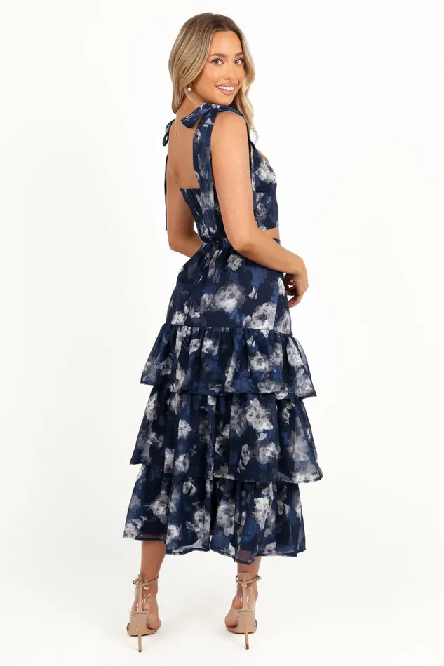 Olivia Two Piece Set Navy Floral Matching Sets Petal and Pup Women