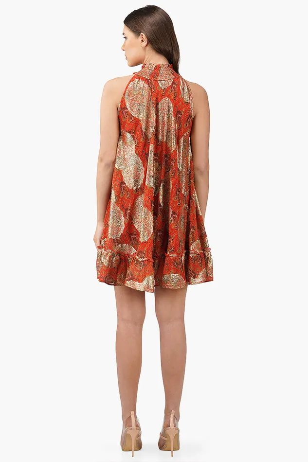 Omnia High Neck Short Dress Dresses America and Beyond Women