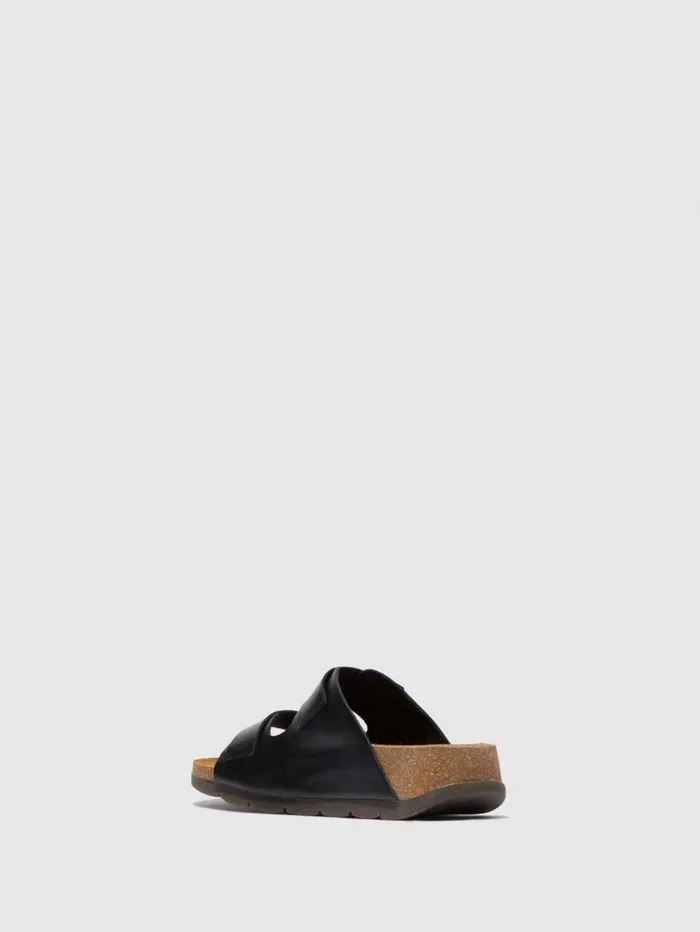 Open Toe Mules CAJA721FLY BRIDLE BLACK Women Fly London Mules