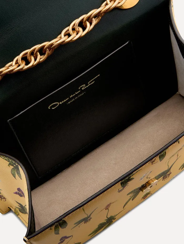 Orchid Printed TRO Bag Butter Women Oscar De La Renta Handbags Orchid Printed TRO Bag Butter Women Oscar De La Renta Handbags
