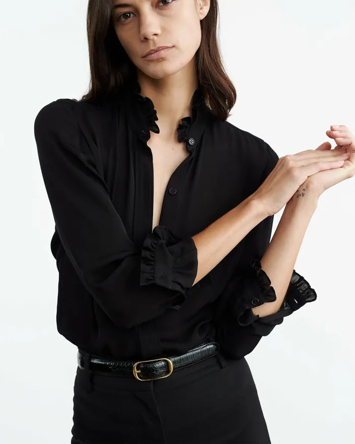 ORIN SHIRT Ivory Women Nili Lotan Tops