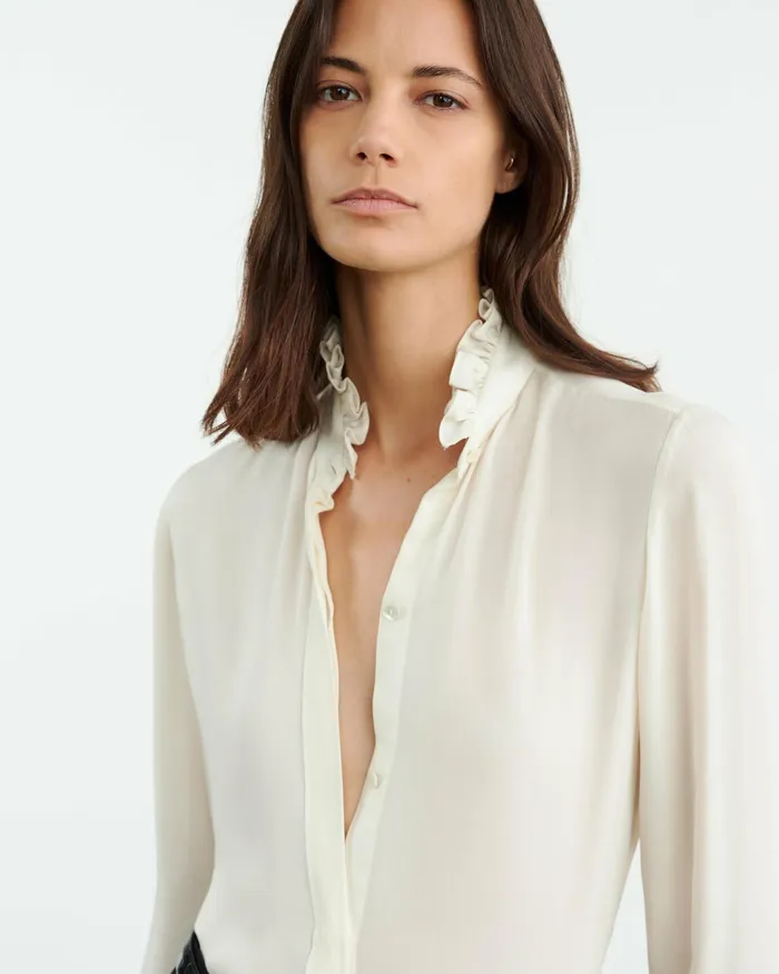 ORIN SHIRT Ivory Women Nili Lotan Tops