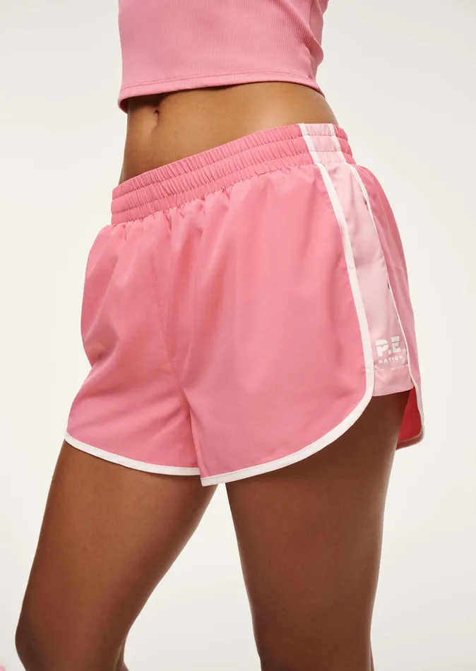 PE Nation PRESET SHORT IN PINK LEMONADE Women ActivewearShorts