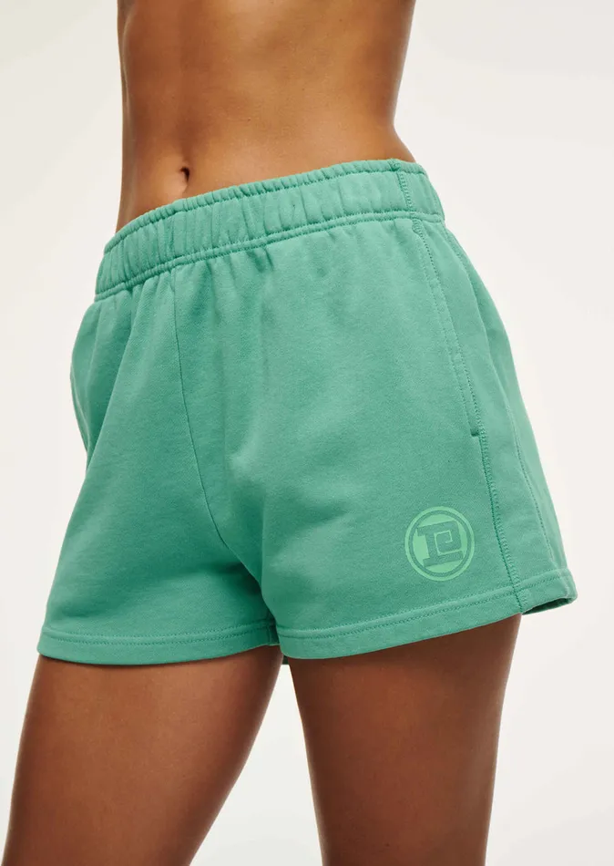 PE Nation REVERIE SHORT IN WASHED EVERGREEN Women ActivewearShorts