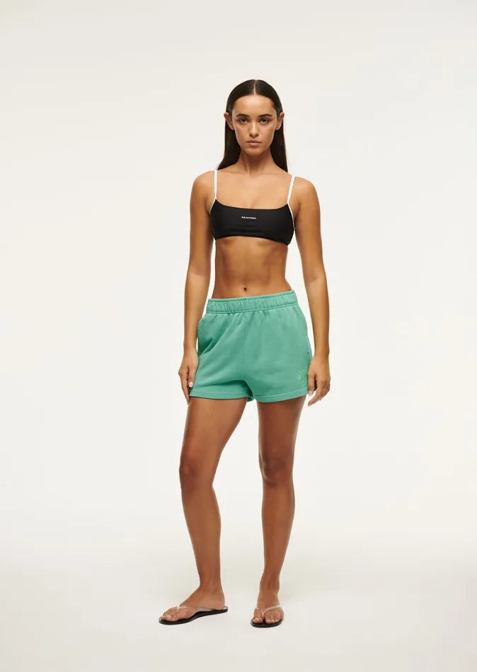 PE Nation REVERIE SHORT IN WASHED EVERGREEN Women ActivewearShorts