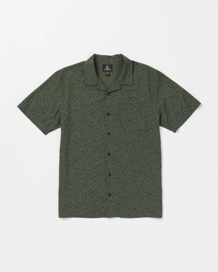 Packed Up Woven Short Sleeve Shirt 8211 Squadron Green Mens Volcom Tops and Tees Packed Up Woven Short Sleeve Shirt 8211 Squadron Green Mens Volcom Tops and Tees