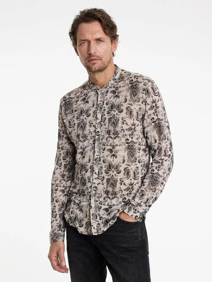 PADRIA SHIRT Grey Stone Men John Varvatos Shirts