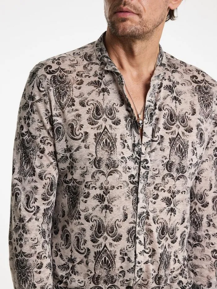 PADRIA SHIRT Grey Stone Men John Varvatos Shirts