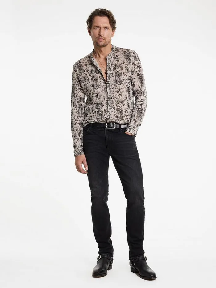 PADRIA SHIRT Grey Stone Men John Varvatos Shirts