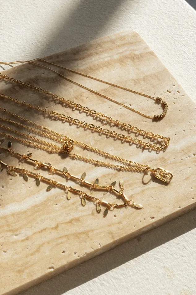 Pamela Necklace Gold Necklaces Petal and Pup Women