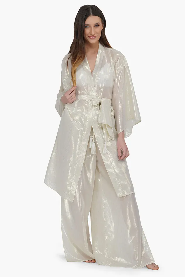 Pants Gold Lurex Sheer Bottoms 8211 America and Beyond Women