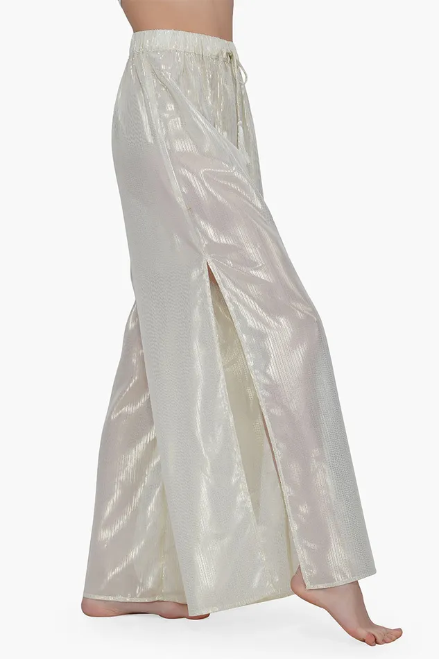 Pants Gold Lurex Sheer Bottoms 8211 America and Beyond Women Pants Gold Lurex Sheer Bottoms 8211 America and Beyond Women