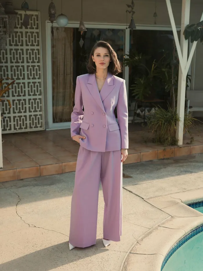 Pants Mac Duggal Women The MACkenzie Wide Leg Trouser 8211 FINAL SALE Orchid