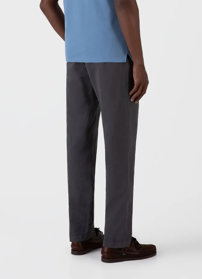 Pants Men Cotton Linen Trouser Charcoal ussunspel Pants Men Cotton Linen Trouser Charcoal ussunspel