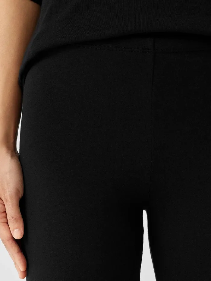 Pants Shorts and Jumpsuits Women Eileen Fisher Cozy Brushed Terry Hug Leggings Black
