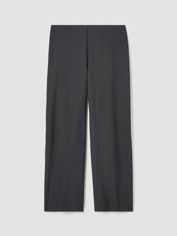 Pants Shorts and Jumpsuits Women Eileen Fisher Washable Stretch Crepe WideLeg Pant Graphite