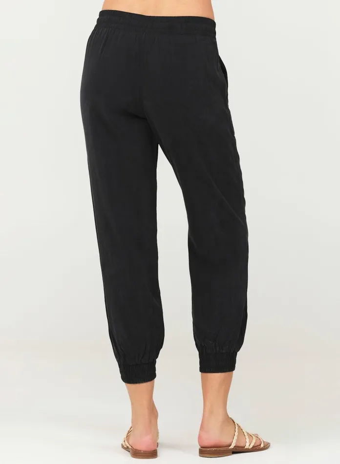 Pants Women Bella Dahl Easy Drawstring Jogger 8211 Vintage Black Pants Women Bella Dahl Easy Drawstring Jogger 8211 Vintage Black