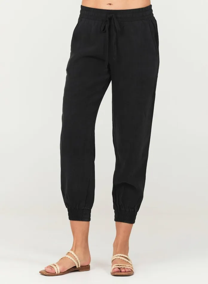 Pants Women Bella Dahl Easy Drawstring Jogger 8211 Vintage Black Pants Women Bella Dahl Easy Drawstring Jogger 8211 Vintage Black