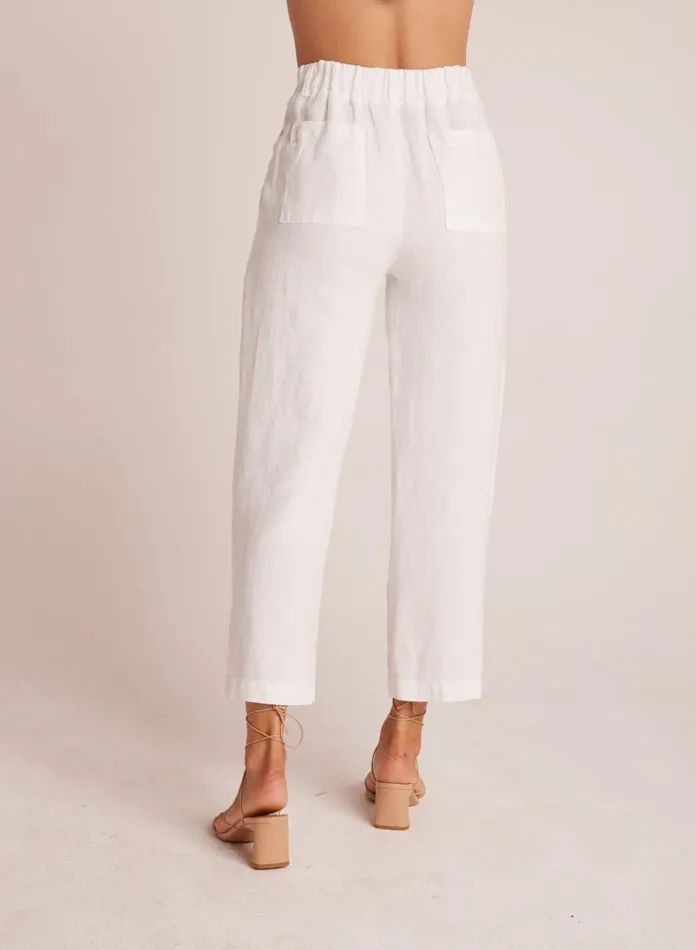 Pants Women Bella Dahl Relaxed Pleat Front Trouser 8211 White Pants Women Bella Dahl Relaxed Pleat Front Trouser 8211 White