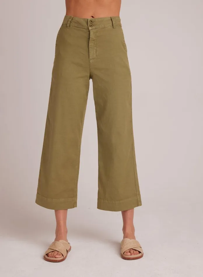Pants Women Bella Dahl Saige Wide Leg Crop 8211 Tropical Olive Pants Women Bella Dahl Saige Wide Leg Crop 8211 Tropical Olive