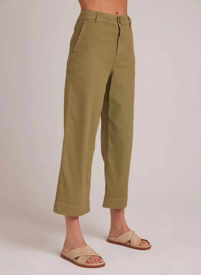 Pants Women Bella Dahl Saige Wide Leg Crop 8211 Tropical Olive Pants Women Bella Dahl Saige Wide Leg Crop 8211 Tropical Olive