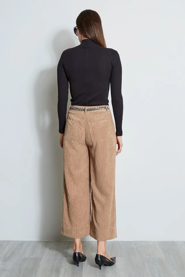 Pants Women Elie Tahari Cropped Corduroy Pant HAZELNUT
