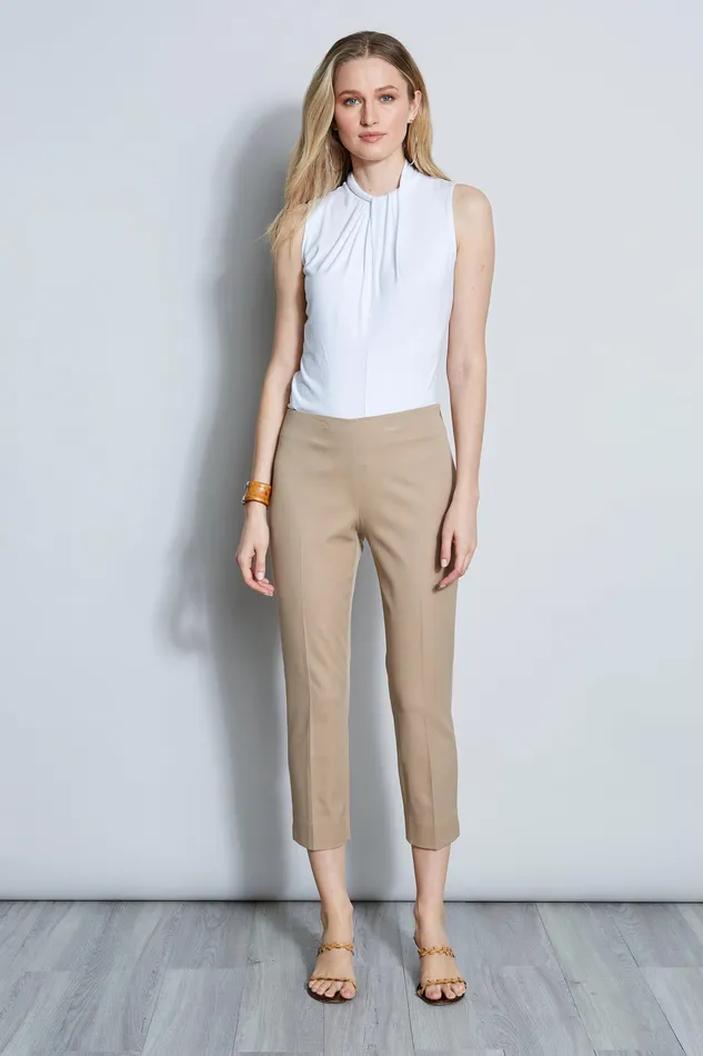 Pants Women Elie Tahari Cropped Skinny Pant RATTAN