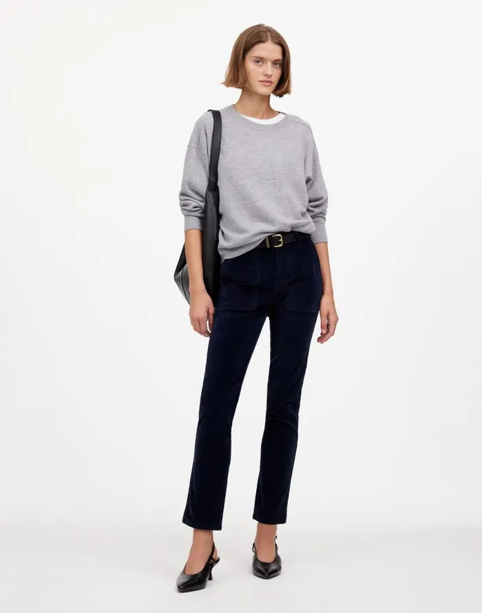 Pants Women Madewell The Slim Straight Utility Pant In Garment Dye Corduroy Classic Navy Pants Women Madewell The Slim Straight Utility Pant In Garment Dye Corduroy Classic Navy