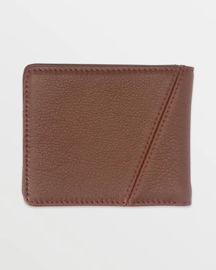 PayAPal Leather Bifold Wallet 8211 Brown Mens Volcom Belts and Wallets