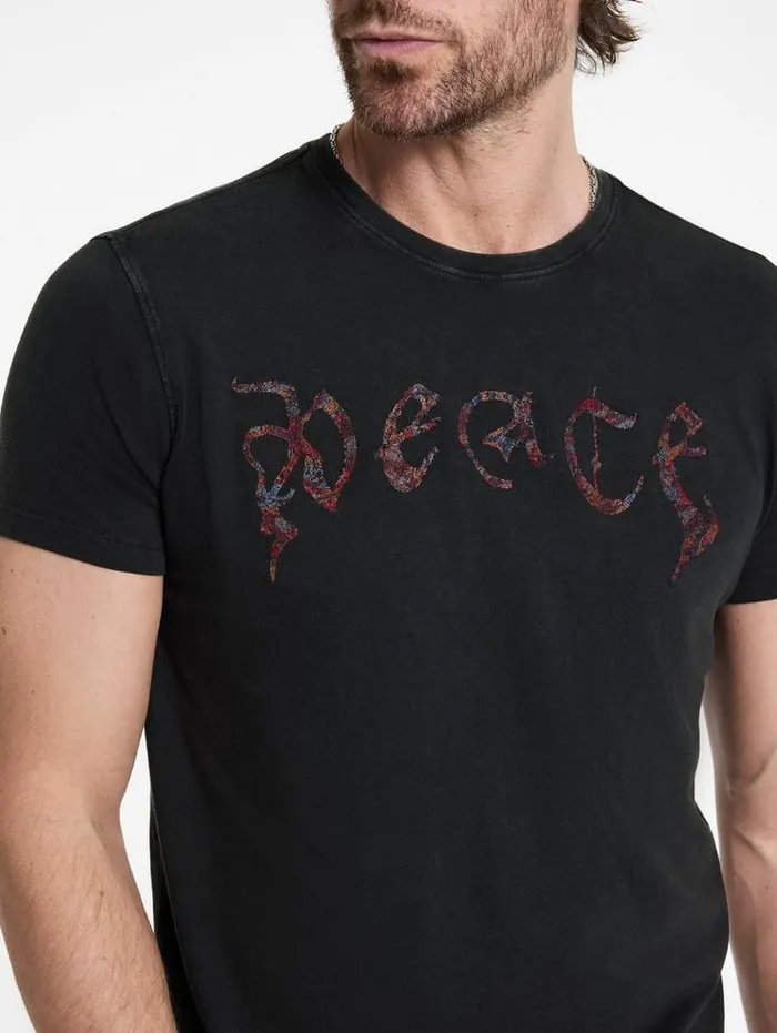 PEACE TEE Charcoal Men John Varvatos Graphic Tees