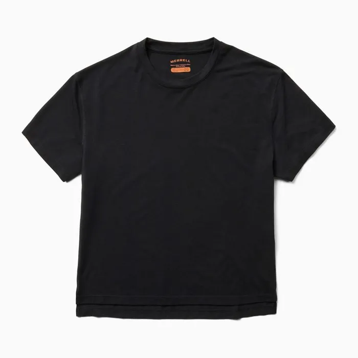 Perfect Tee With Tencel Black Women Merrell Tops