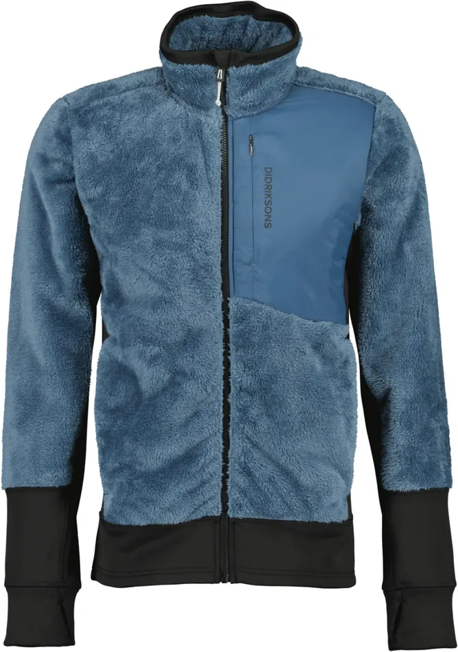Perseus FullZip True Blue Men Didriksons Fleece and Midlayers