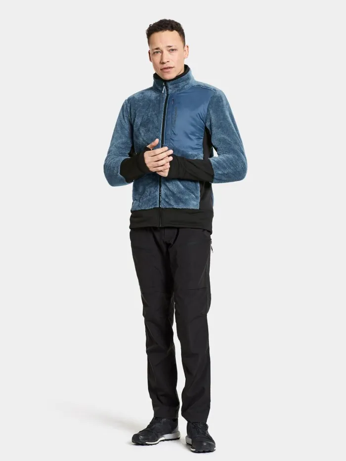 Perseus FullZip True Blue Men Didriksons Fleece and Midlayers