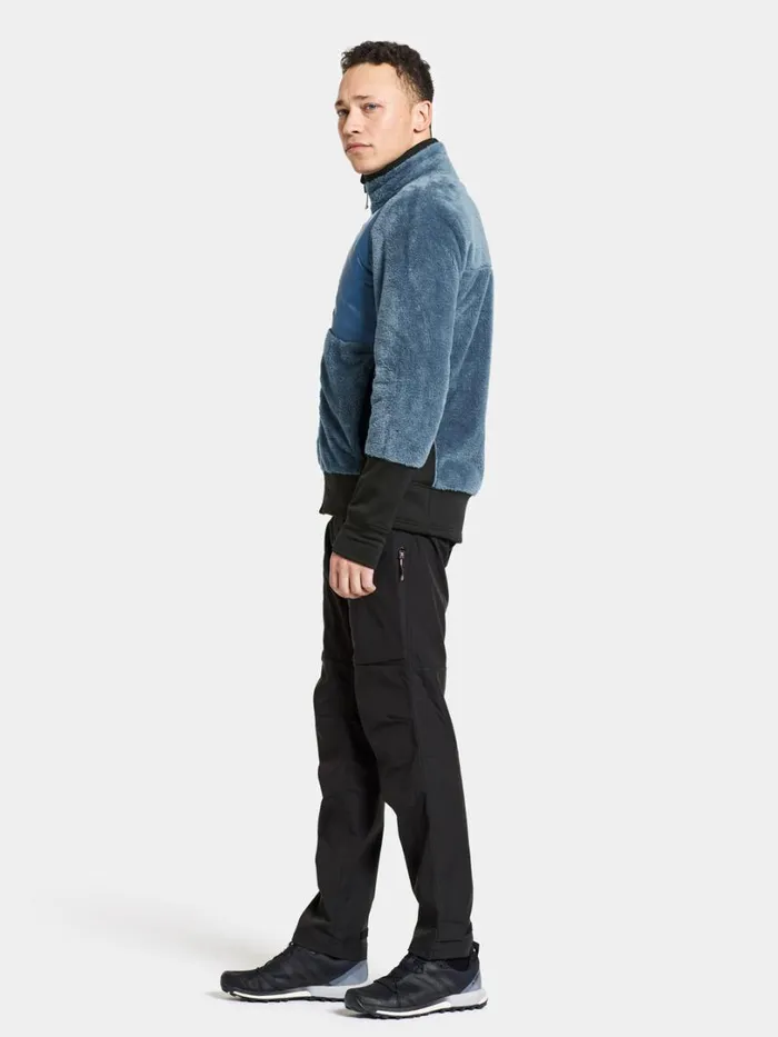 Perseus FullZip True Blue Men Didriksons Fleece and Midlayers