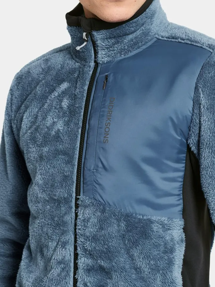 Perseus FullZip True Blue Men Didriksons Fleece and Midlayers