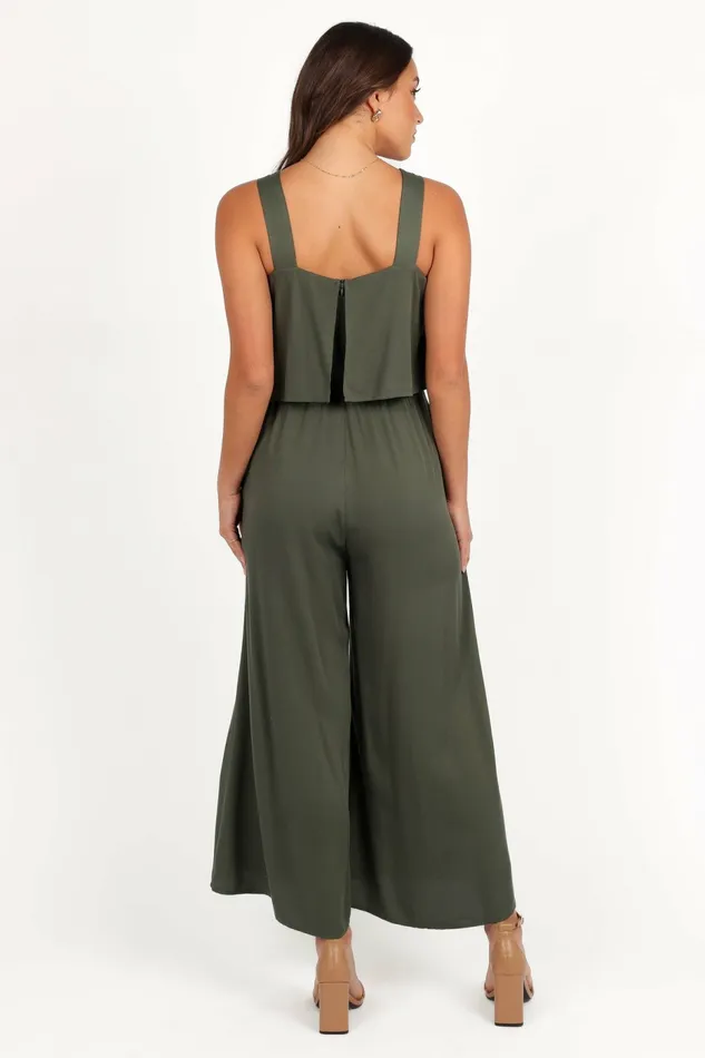 Petal and Pup Delia Jumpsuit Khaki Women Jumpsuits and Rompers