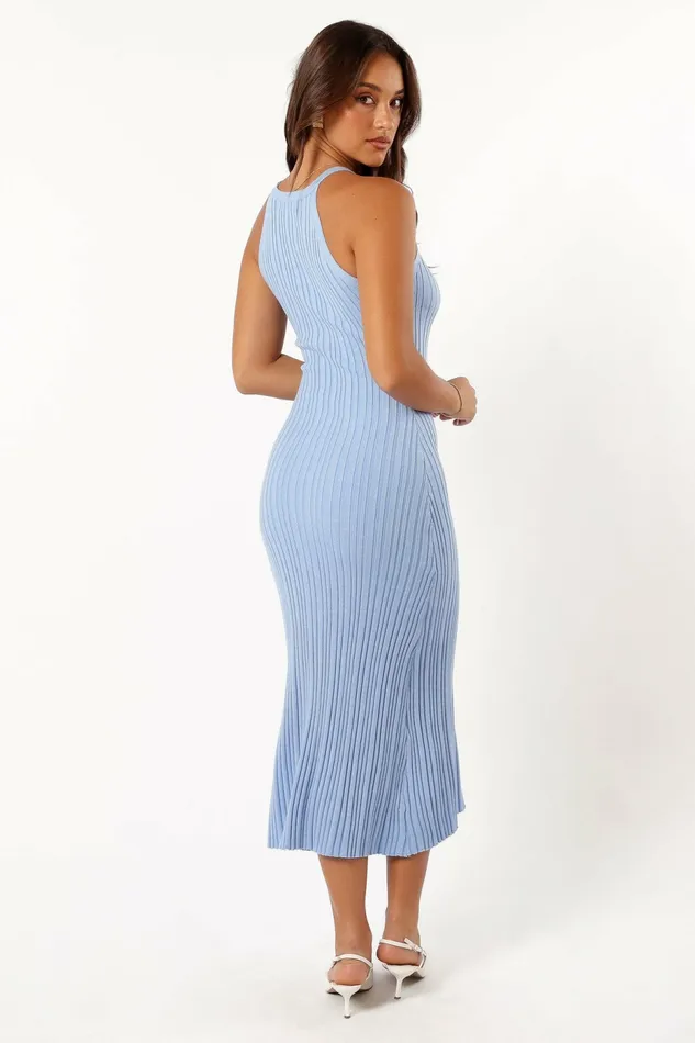 Petal and Pup Fall Dresses Women Brighton Maxi Dress Dusty Blue
