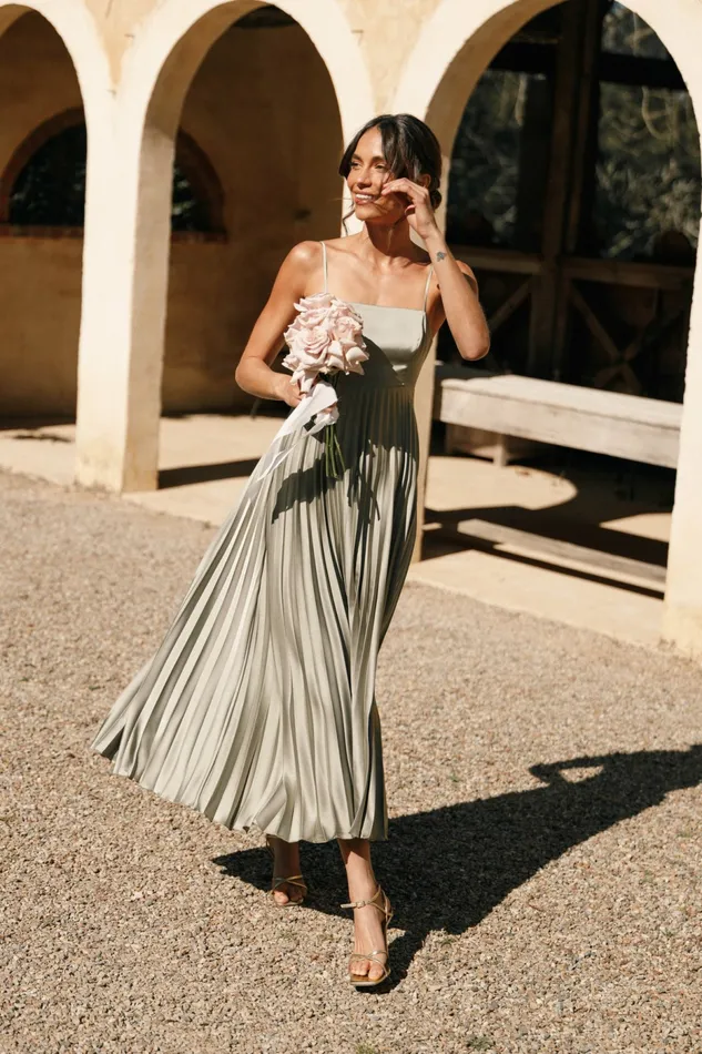 Petal and Pup Fall Dresses Women Keegan Maxi Dress Olive