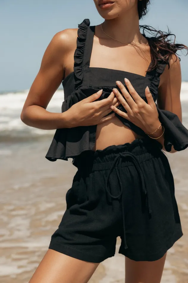 Petal and Pup Hawthorne Shorts Black Women Shorts