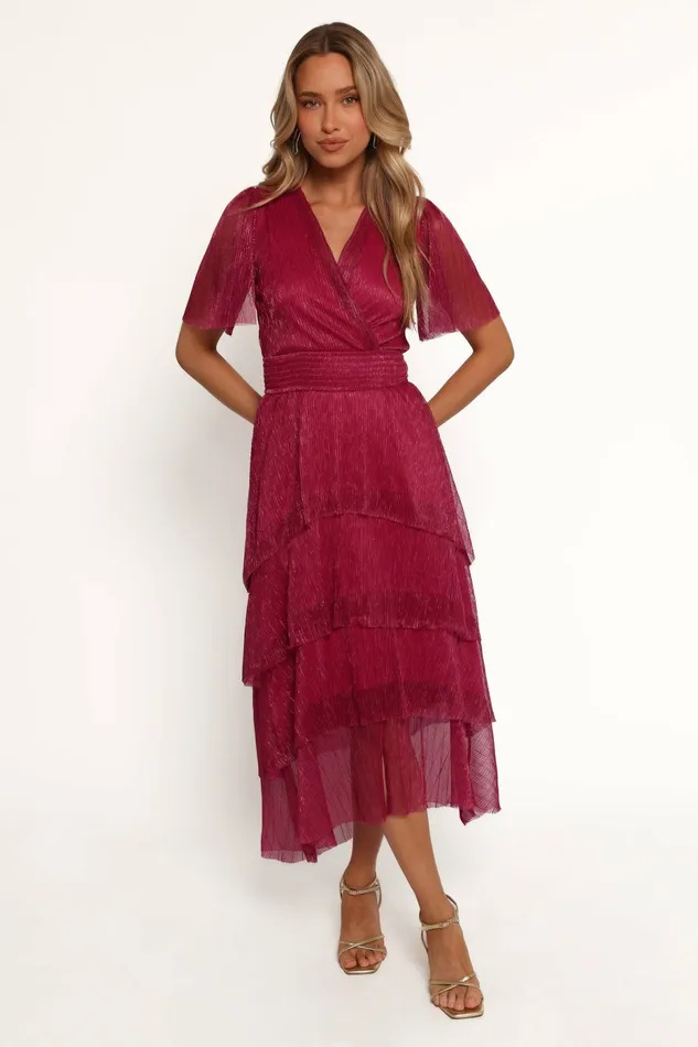 Petal and Pup Jasmin Midi Dress Pink Women Event Dresses