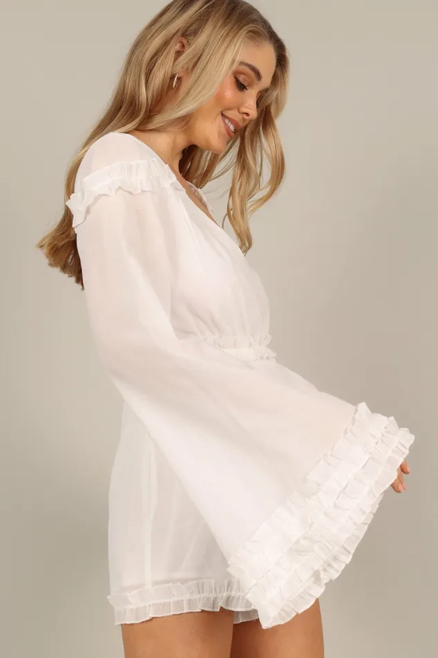 Petal and Pup Jumpsuits and Rompers Women Bettina Romper White