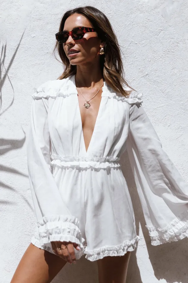Petal and Pup Jumpsuits and Rompers Women Bettina Romper White